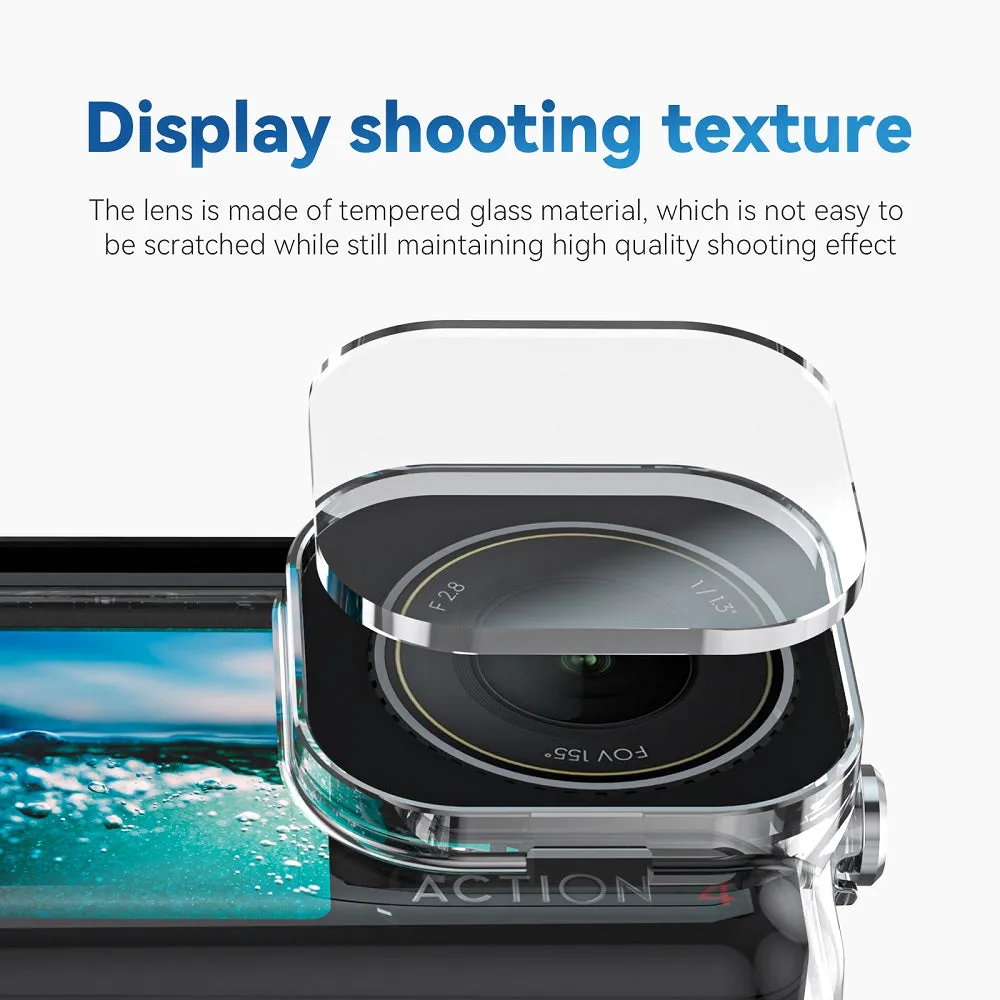 TELESIN Waterproof Case for DJI OSMO ACTION 3/4/5