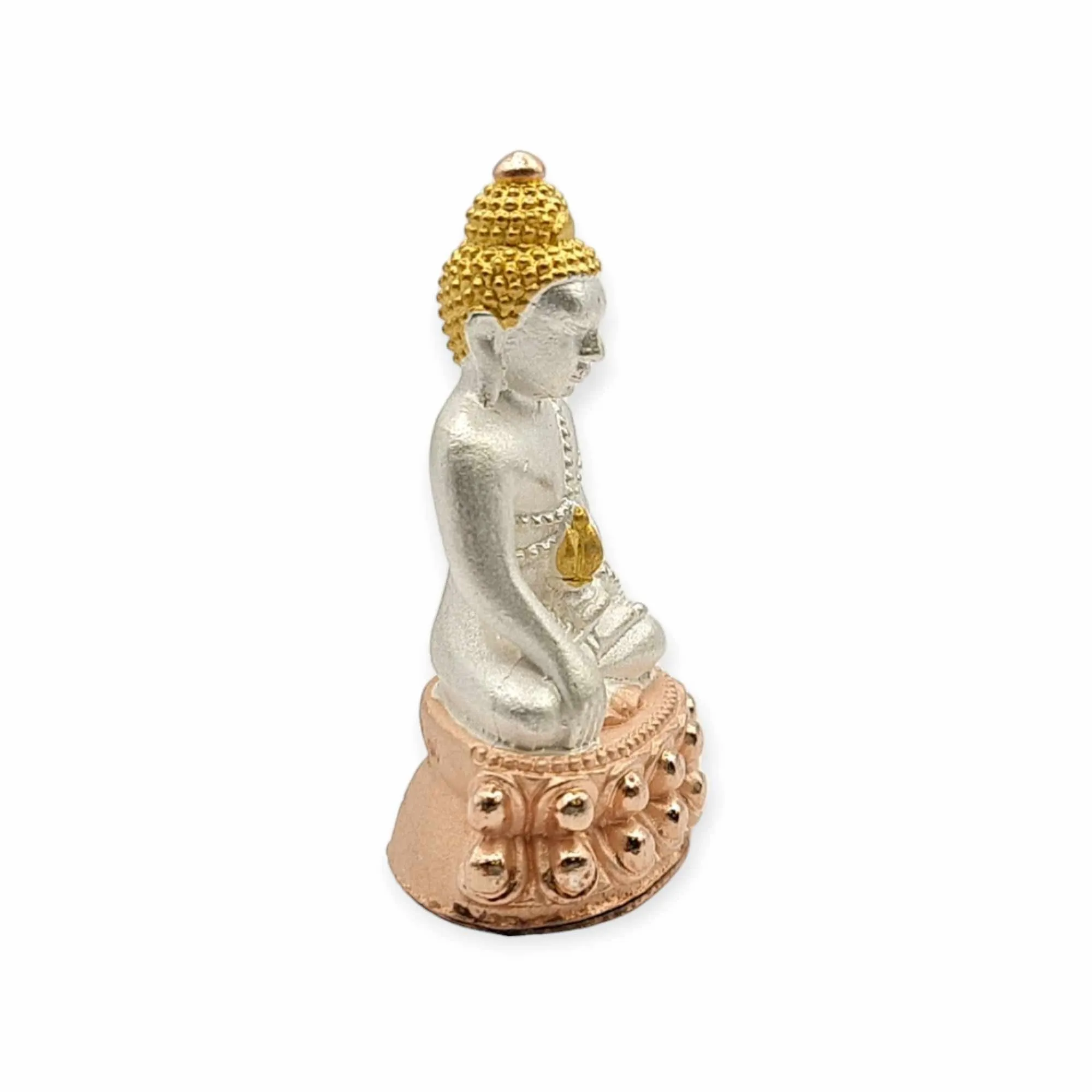 Thai amulet Phra Kring heart of Rattanatrai Lp Jea Protection Good Health Grant Wishes Lucky Buddha charm pendant