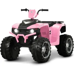 The 2025 | 12V Kids Ride On Car Pink | 1 Seater | 4 Wheeler ATV  | LED Lights | Upgraded Tires