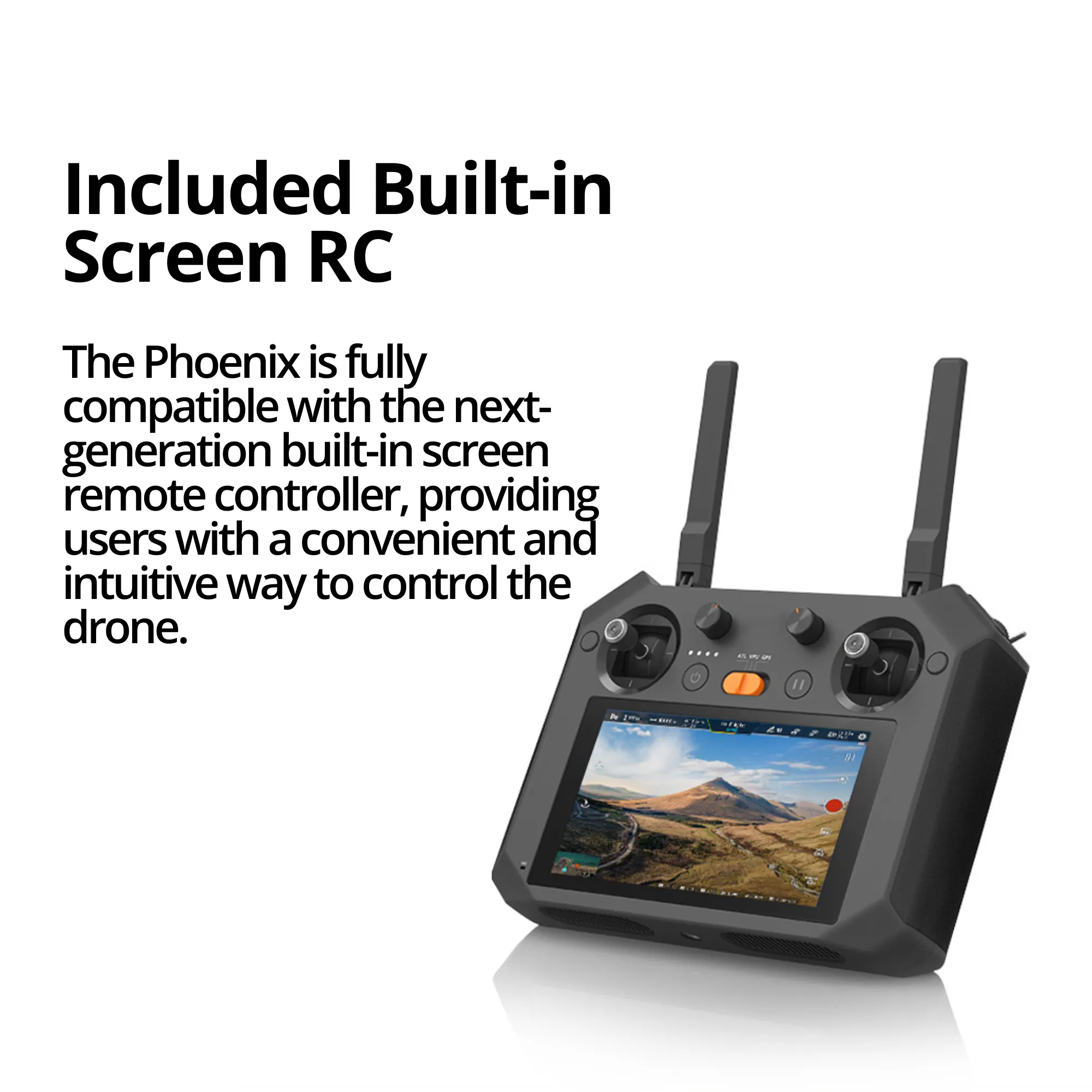 The Bigly Brothers X8 Phoenix Rising GPS Drone with an Integrated Screen Controller, 3-Directional Obstacle Avoidance, 48MP Camera, 94-Mins Flight, 15km Range, Waterproof/Snowproof