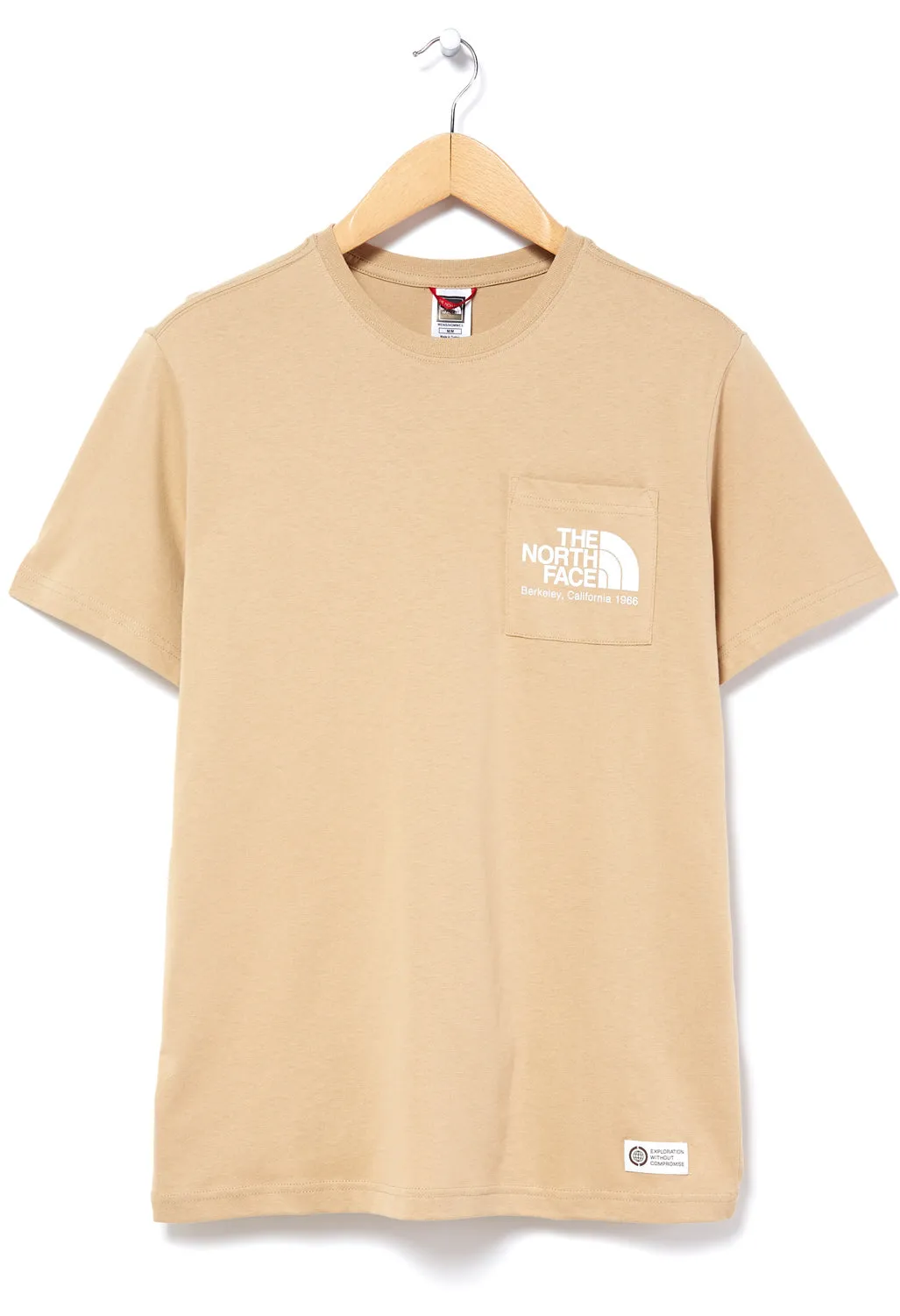 The North Face Men's Berkeley California Pocket T-Shirt - Khaki Stone