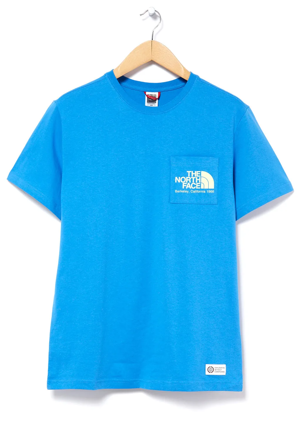 The North Face Men's Berkeley California Pocket T-Shirt - Super Sonic Blue