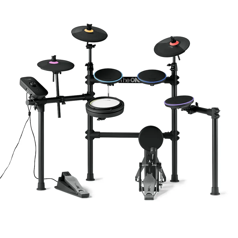 The ONE Polaris Drums, TOD1 Electronic Drum Set, Built-in LED Lights Connected with Drum Learning App