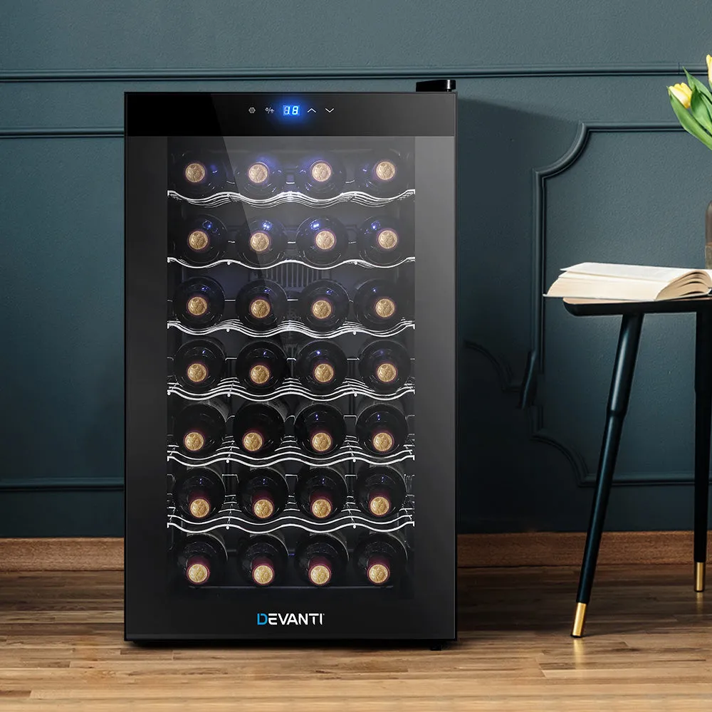 Thermo Electric Wine Cooling Fridge Storage Chiller Cooler Unit Shelves Cellar 28 Bottles