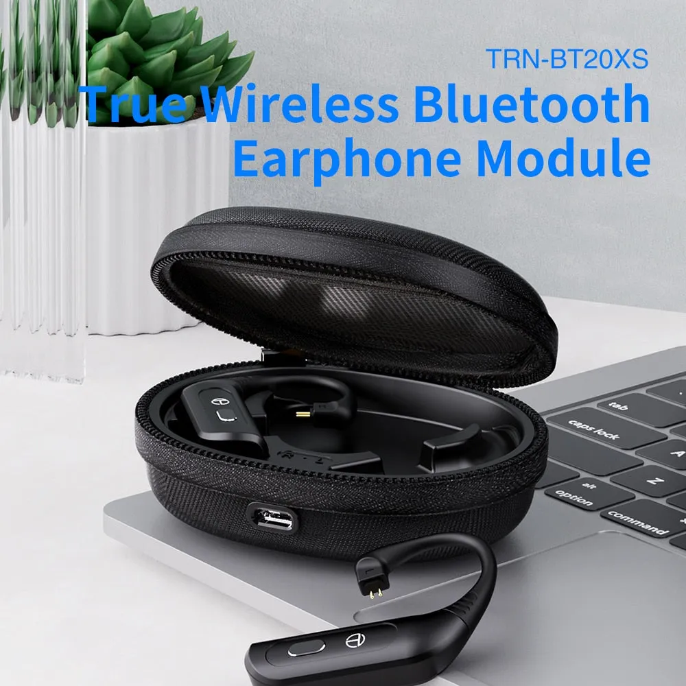 TRN BT20XS Wireless Bluetooth 5.3 HIFI Earphones Module Upgrade Cable 2PIN/MMCX Connector Replaceable Plug Ear Hook For Moondrop