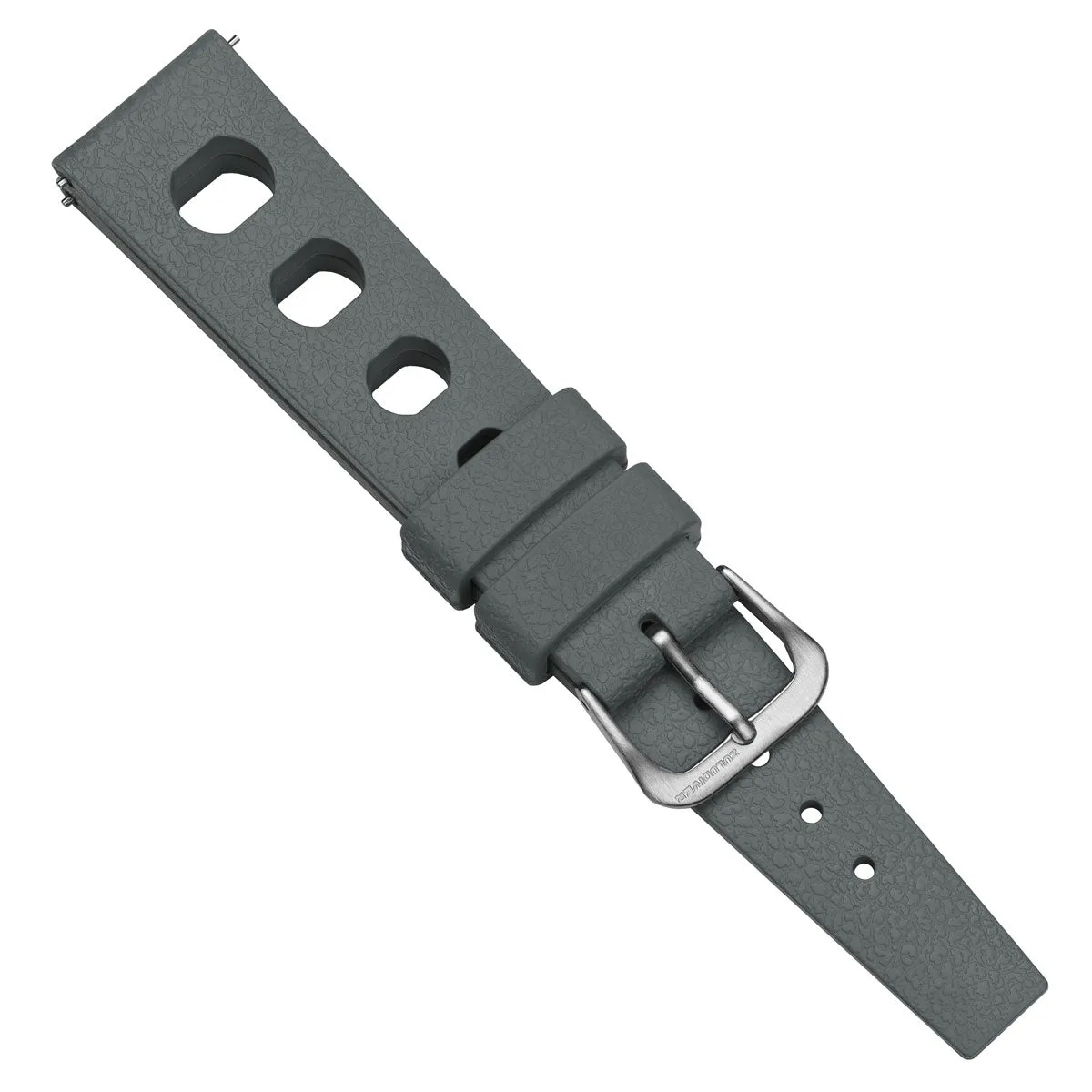 Tropical Regis FKM Rubber Watch Strap - Black