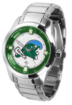 Tulane Green Wave Titan Steel Men’s Watch