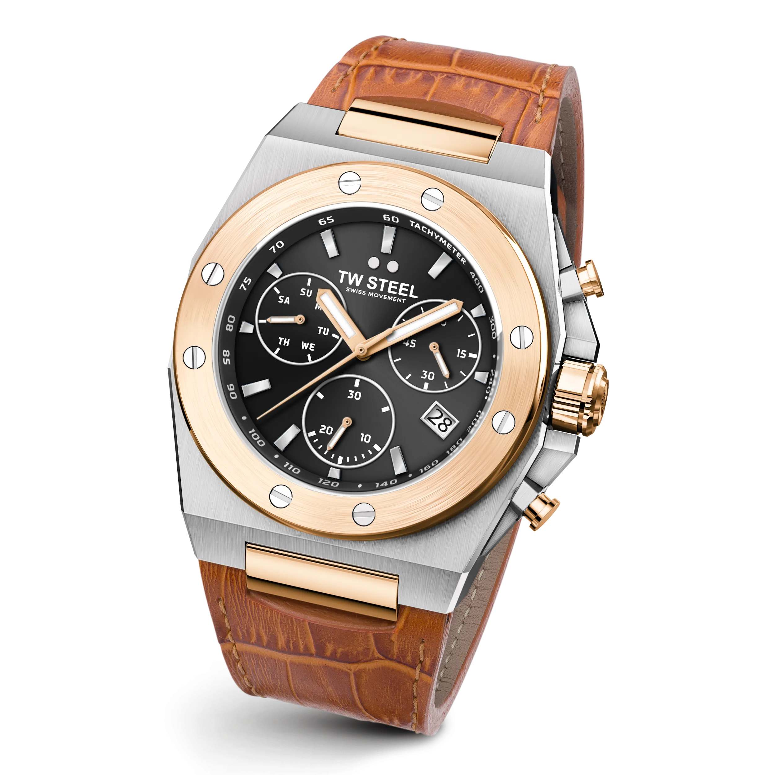 TW Steel Watch CEO Tech RG Steel Rose Gold CE4087