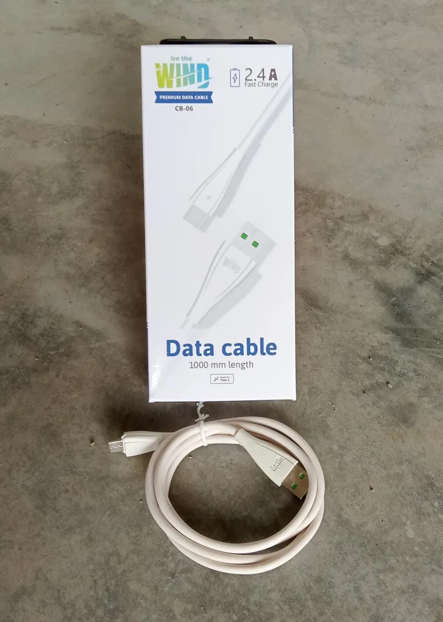 Type C data cable with 2.4Amp Rapid Charging  (1000mm)