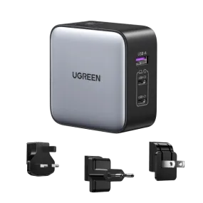 UGREEN 65W USB C Charger US/UK/EU Plug for Travel