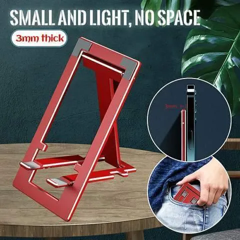 Ultra-thin Portable Foldable Aluminum Phone Holder