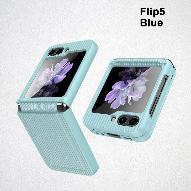 Ultra-thin Suitcase Phone Case With Tempered Film For Samsung Galaxy Z Flip 5