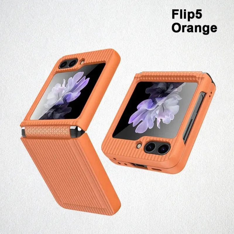 Ultra-thin Suitcase Phone Case With Tempered Film For Samsung Galaxy Z Flip 5