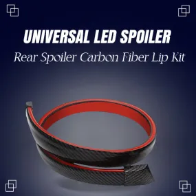 Universal LED Spoiler Rear Spoiler Carbon Fiber Lip Kit