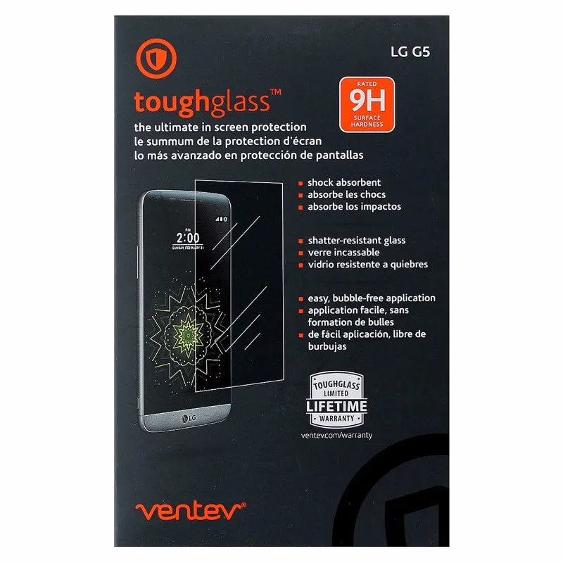 Ventev ToughGlass Series 9H Tempered Glass Screen Protector for LG G5 - Clear