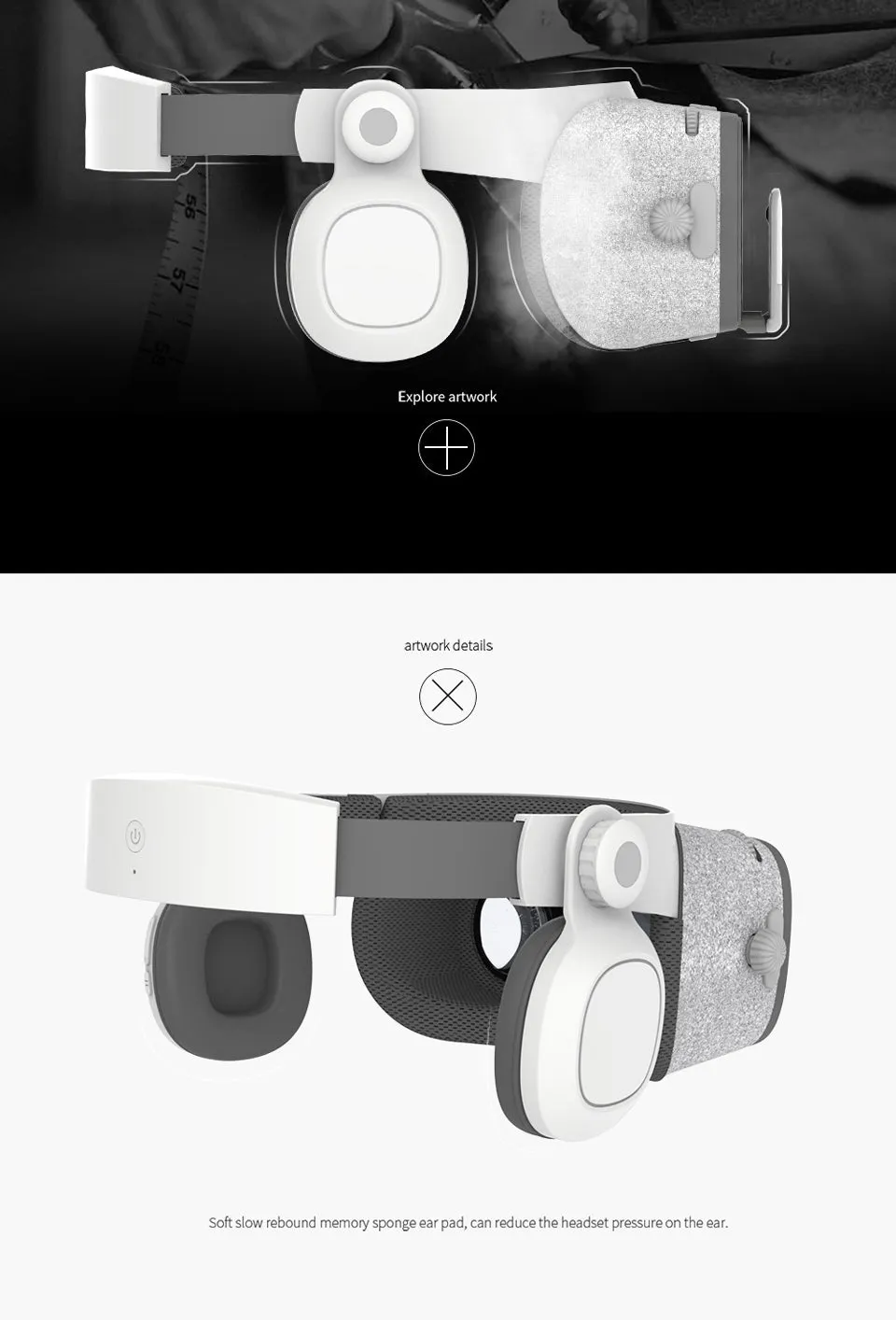 Virtual Reality 3D Glasses with 3D Headset and Daydream Remote Control