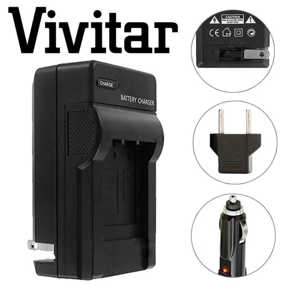 VIVITAR VIV-QCB-217 Battery Charger   VIVITAR NB-13L Replacement Battery for Canon NB-13L Battery Bundle for Canon G5 X, G7 X, G7 X Mark II,  SX720 HS