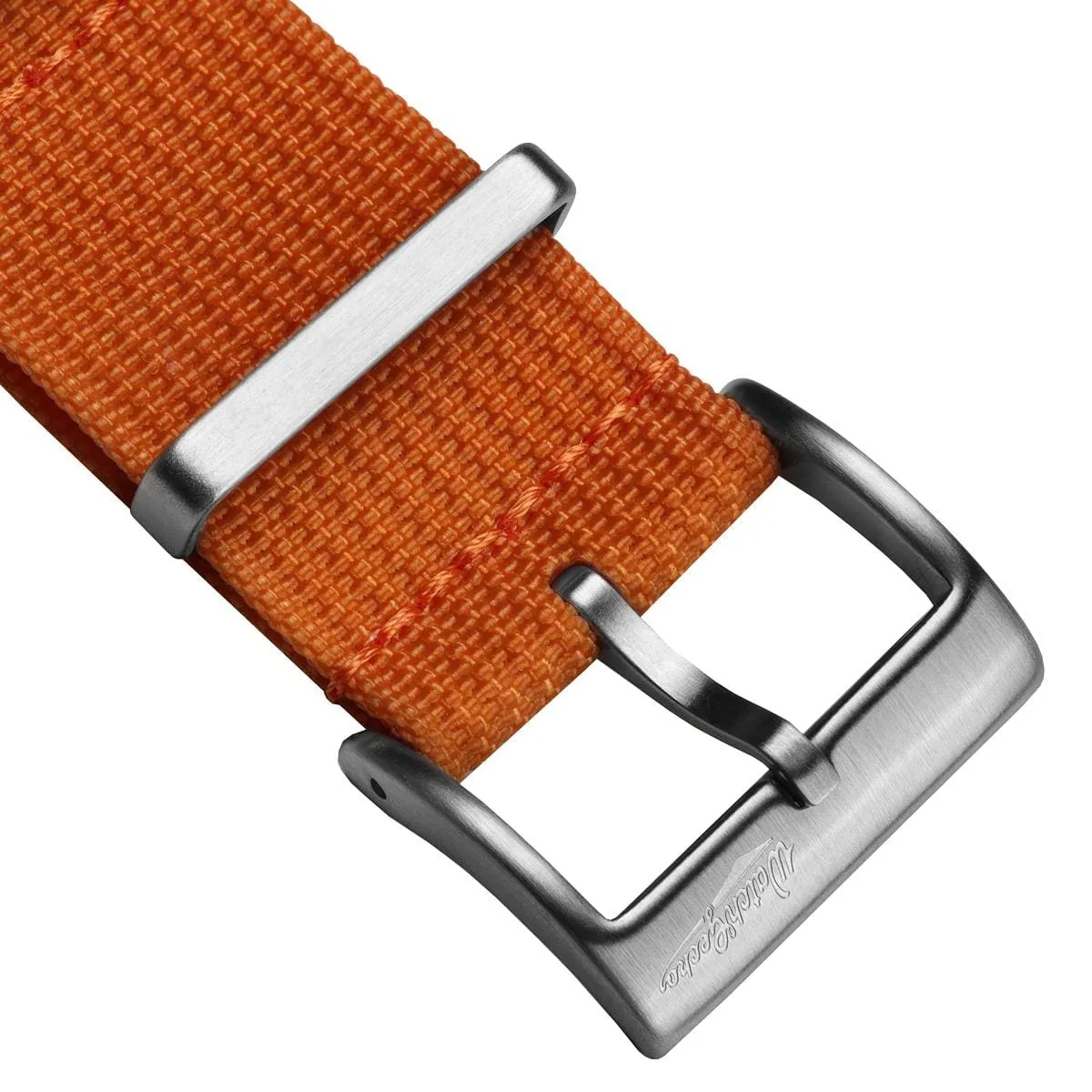 WatchGecko Ridge Military Nylon Watch Strap - Orange