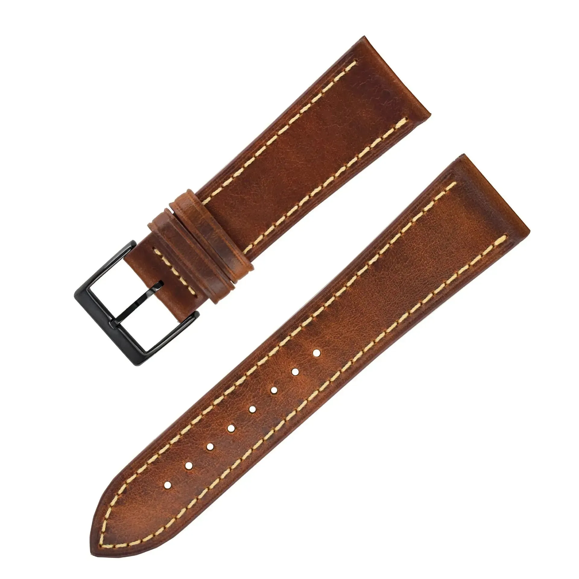 Wax Leather Watch Strap Watch Band Genuine Leather Genuine Leather Watch Band Soft Thin