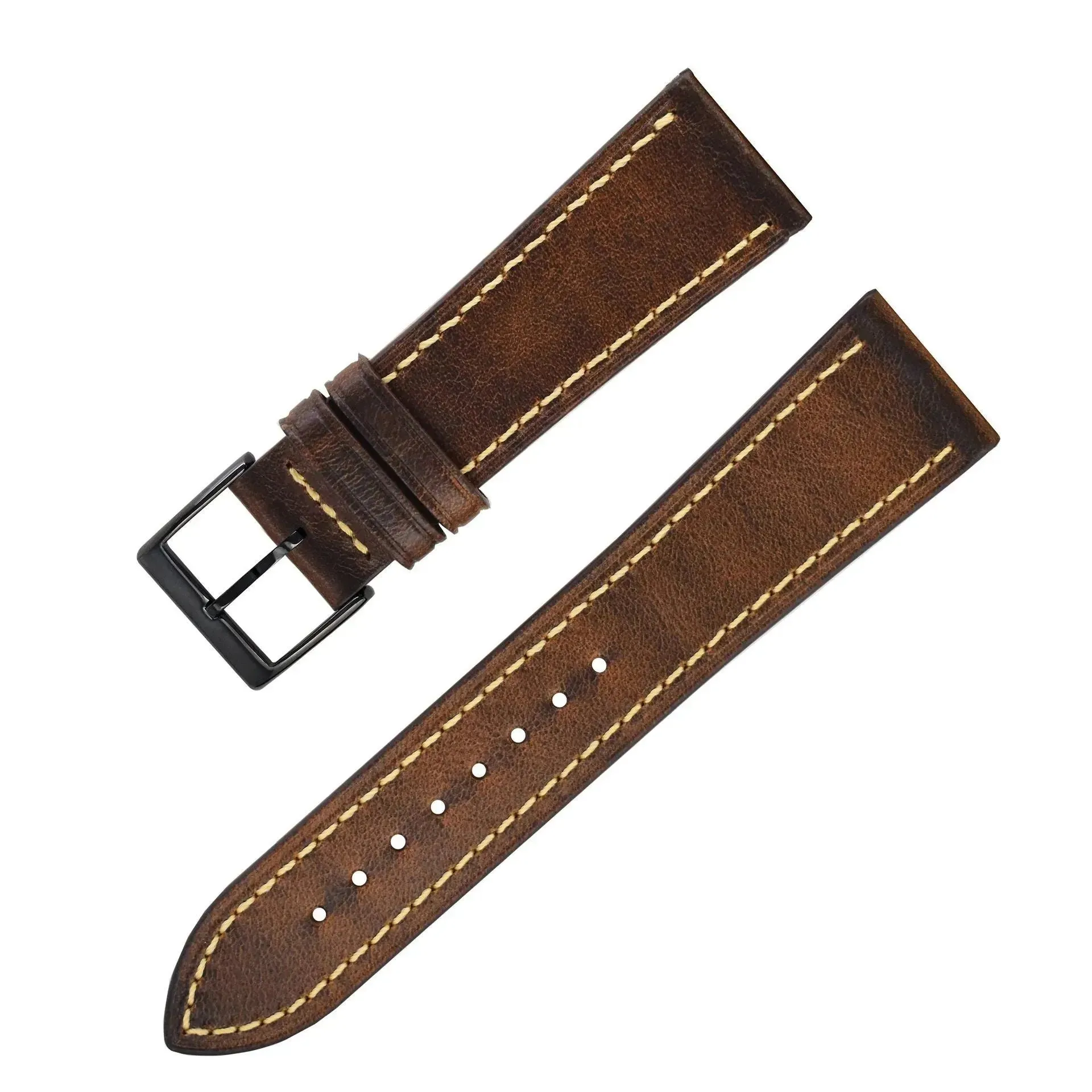 Wax Leather Watch Strap Watch Band Genuine Leather Genuine Leather Watch Band Soft Thin