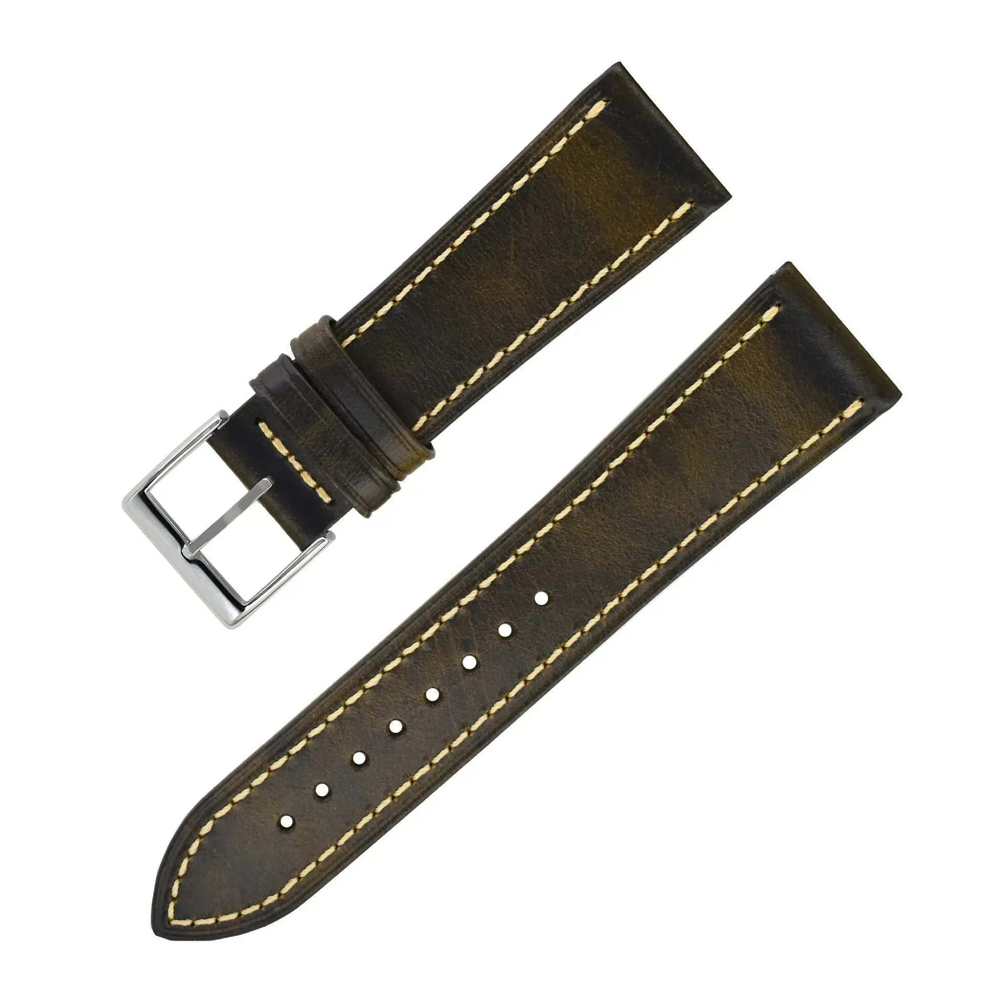 Wax Leather Watch Strap Watch Band Genuine Leather Genuine Leather Watch Band Soft Thin