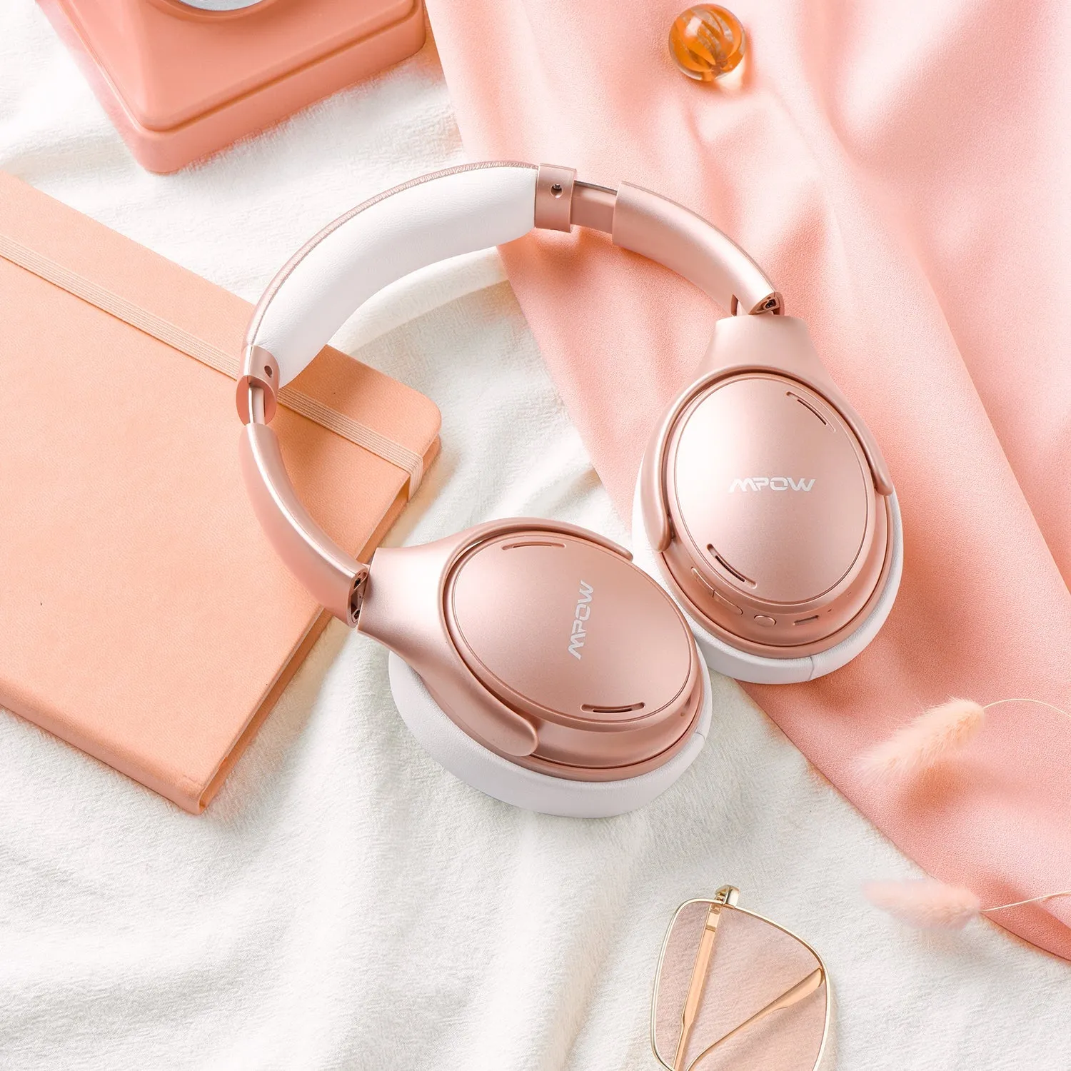 [wholesale: $24.6-$30.6/piece] EU / UK / US ONLY | Mpow H19 IPO Active Noise Cancelling Headphones (Rose)