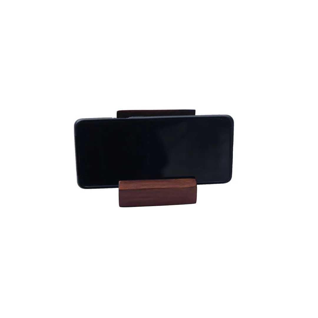 Wooden mobile holder for all age groups | 3X3X3.5 inches