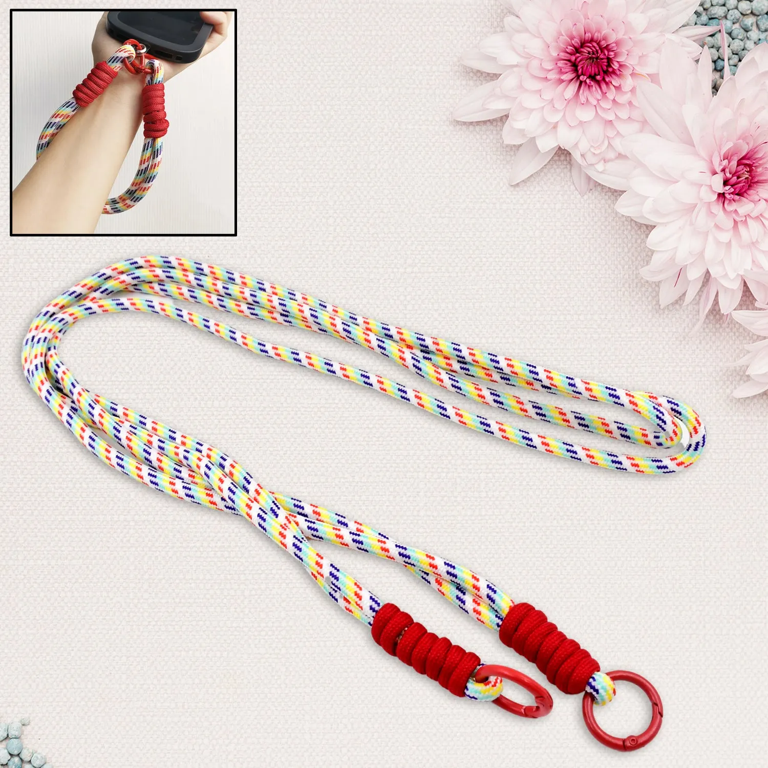 WristLoop Universal Lanyard For Phone Cross-body Cell Phone Lanyard  With All Smartphones (1 Pc  52 Inch  Multicolor)