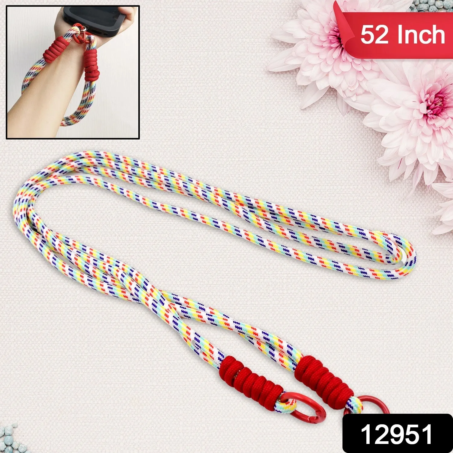 WristLoop Universal Lanyard For Phone Cross-body Cell Phone Lanyard  With All Smartphones (1 Pc  52 Inch  Multicolor)