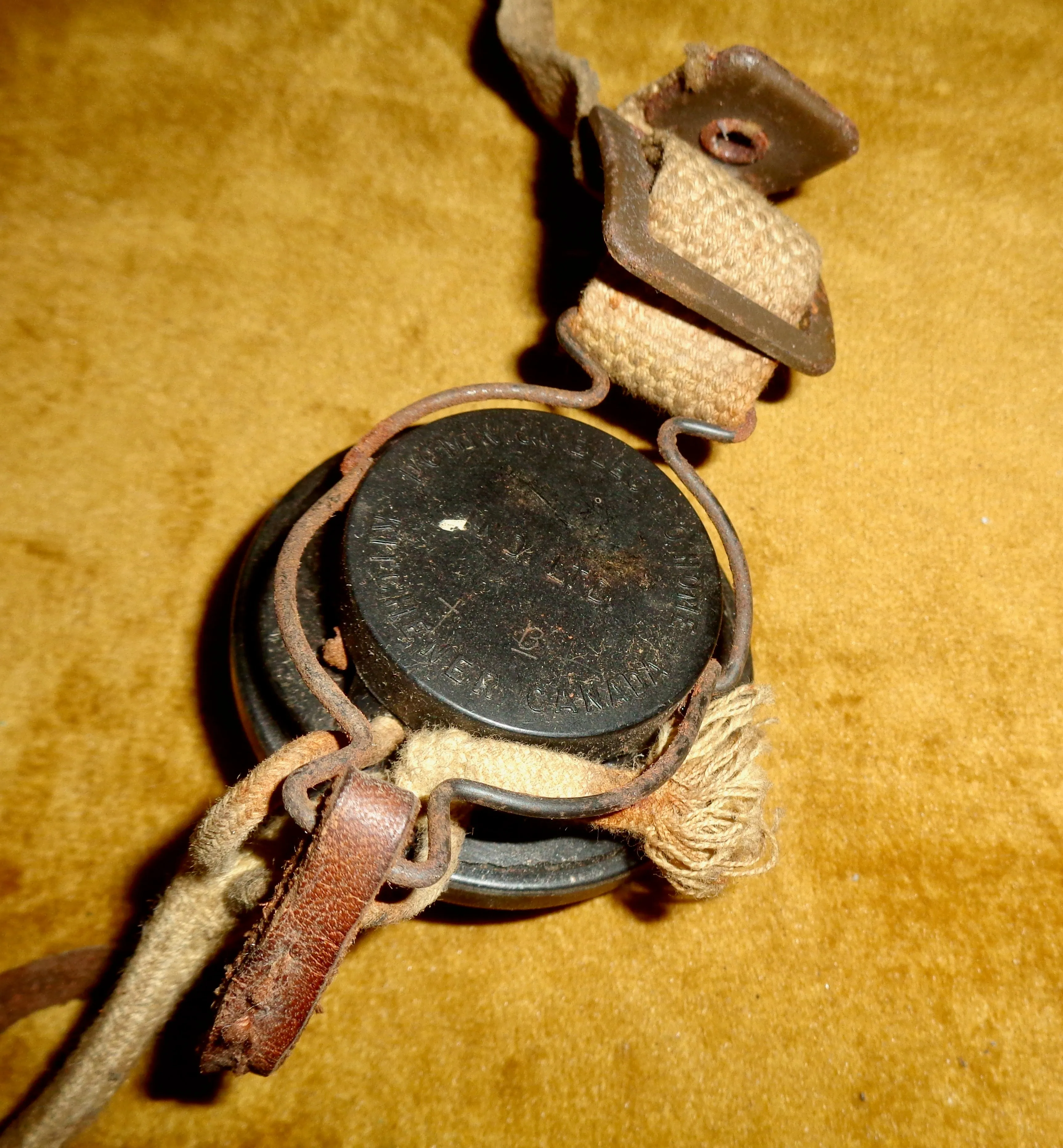 WW2 Canadian WS58 Headset Comprising Dominion Headphones with DM1 Microphone and Cannon Plug