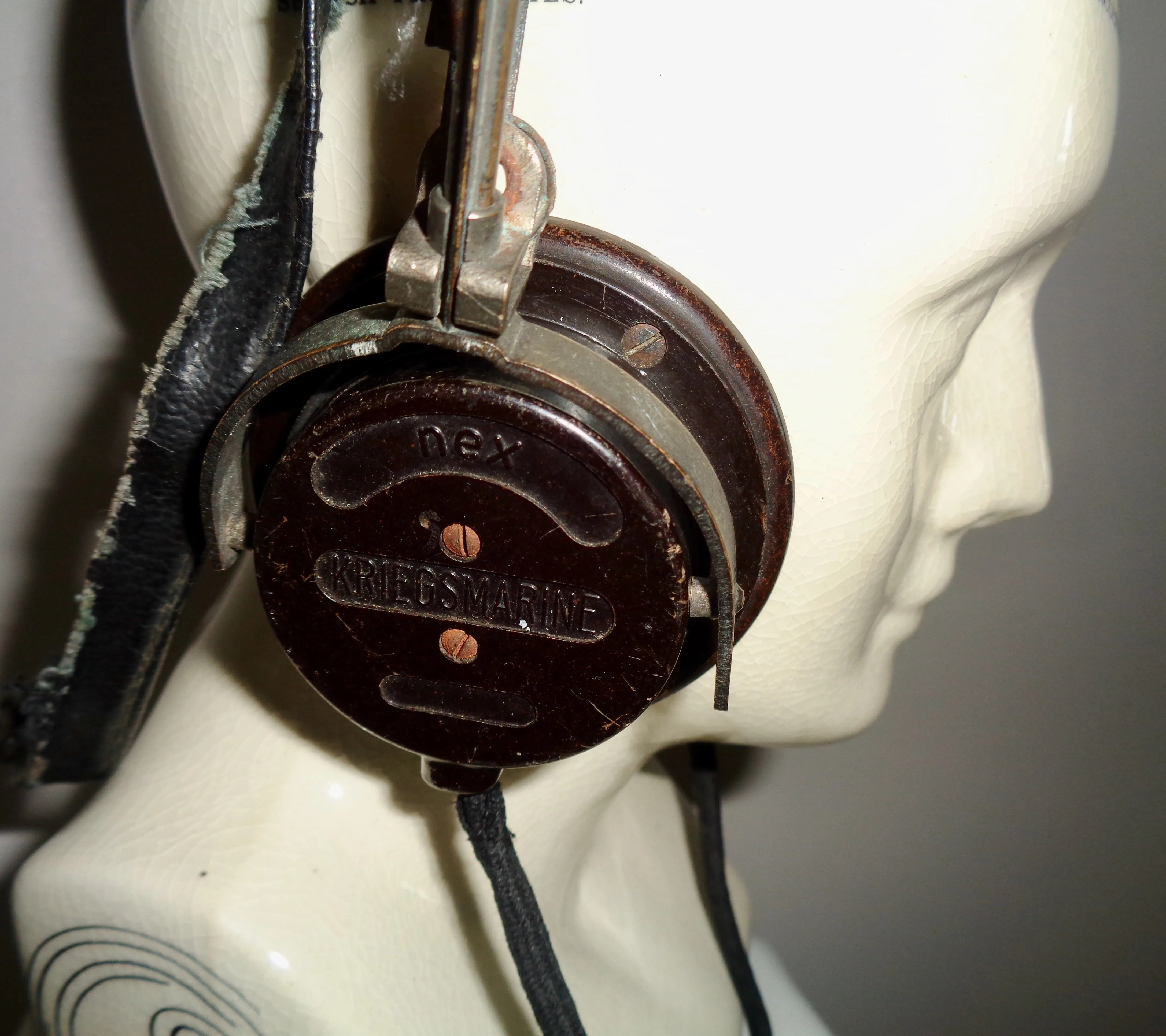 WW2 Nex German Navy Kriegsmarine 4000 Ohms Headphones