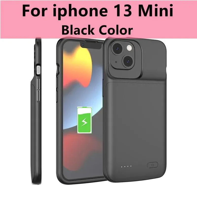 Xilecaly High-Capacity Power Bank Case for iPhone 15 Pro Max, 14, 13, 12 Mini, and More