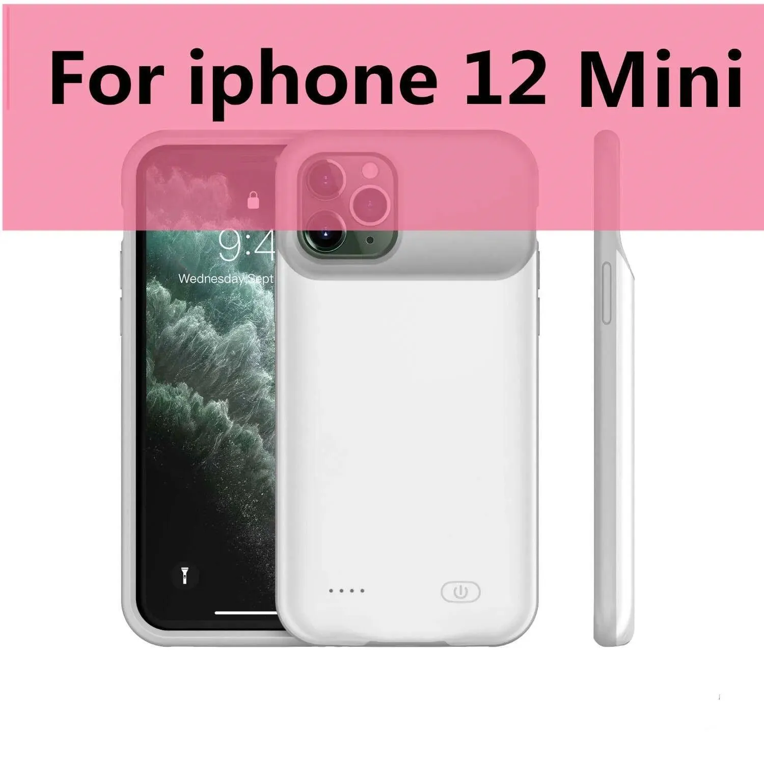 Xilecaly High-Capacity Power Bank Case for iPhone 15 Pro Max, 14, 13, 12 Mini, and More