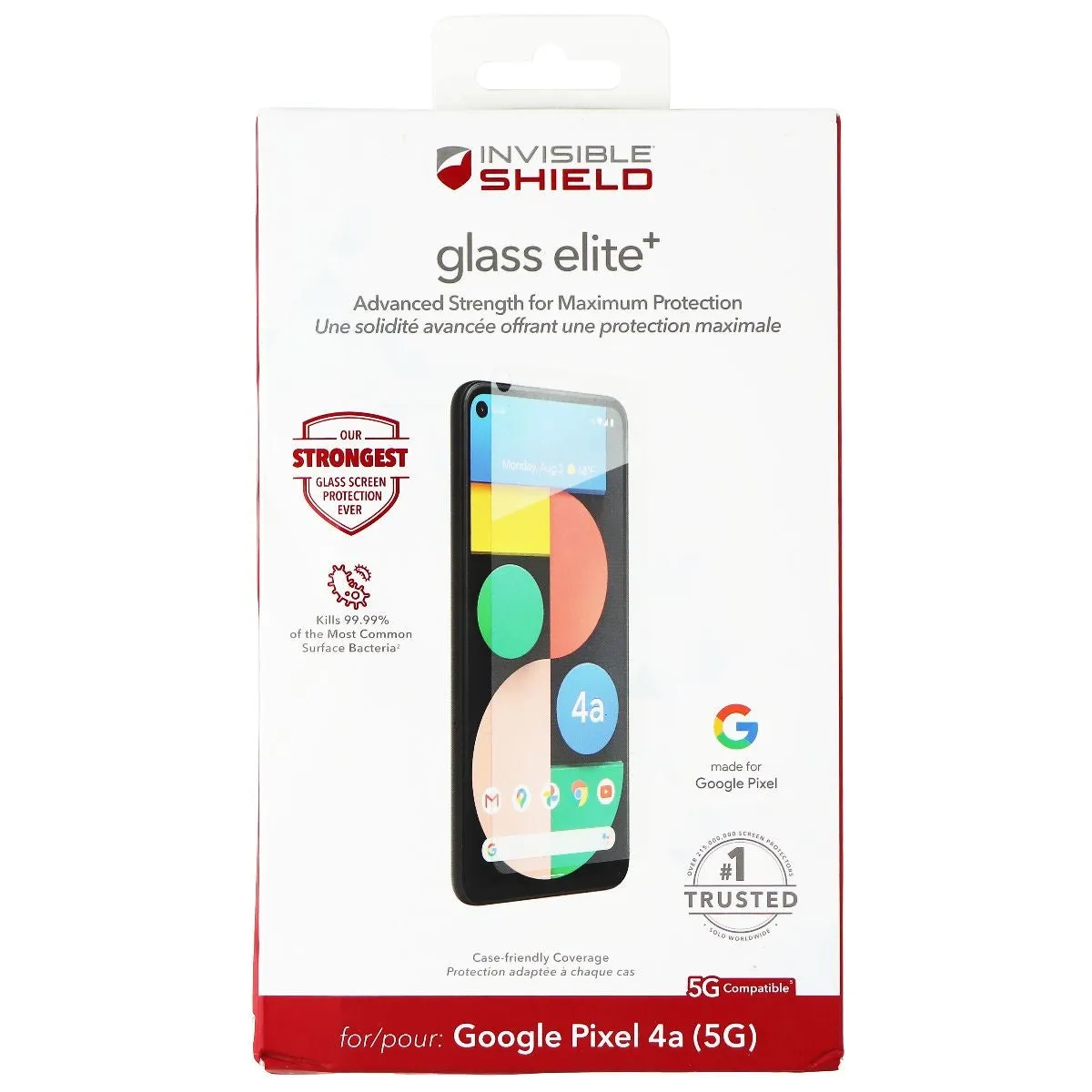 ZAGG Invisible Shield Glass Elite  Screen Protector for Google Pixel 4a (5G)