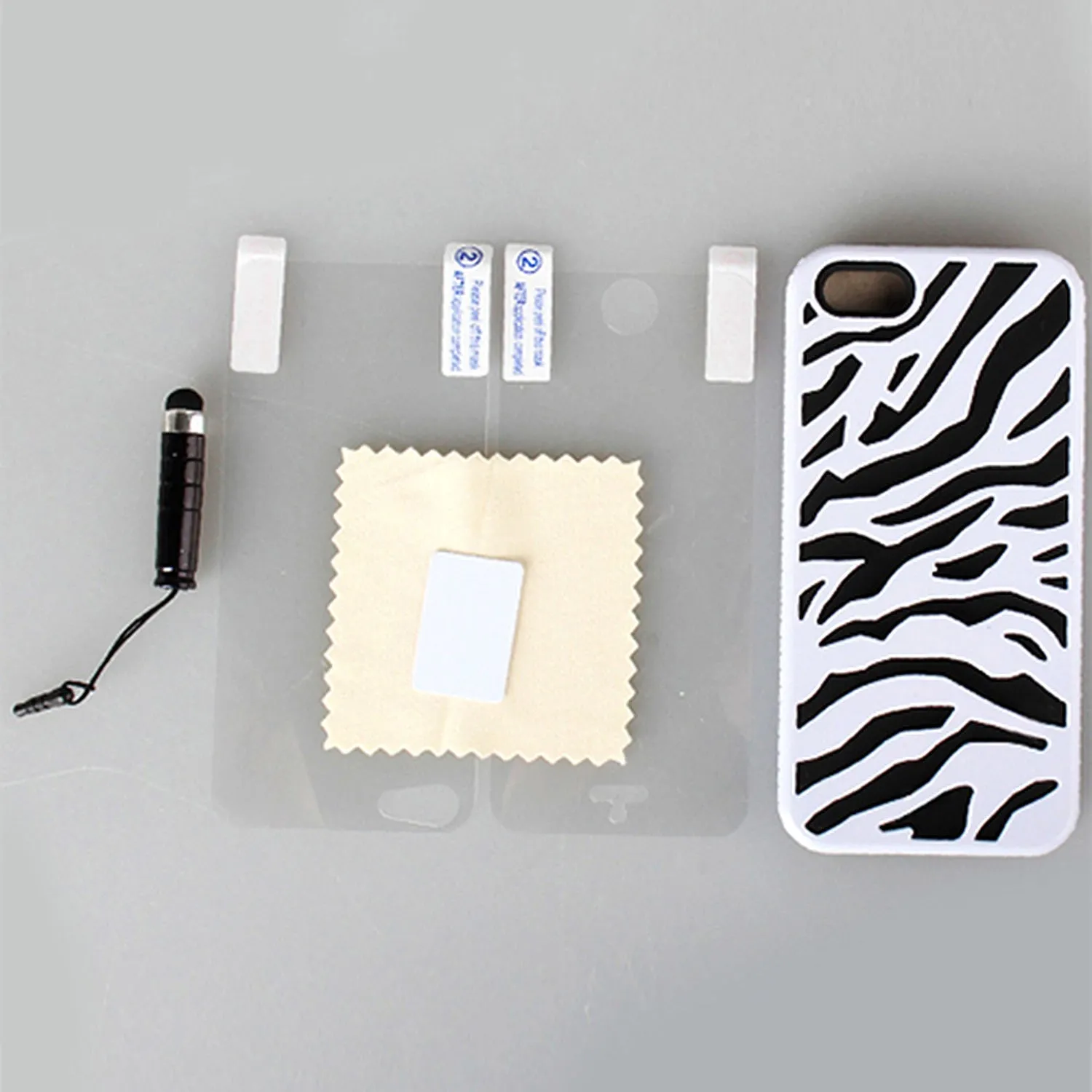 Zebra Cell Phone Case with Stylus Pen