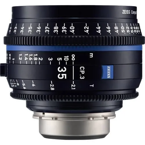 Zeiss CP.3 35mm/T2.1 Feet Compact Prime Cine Lens - Canon EF Mount